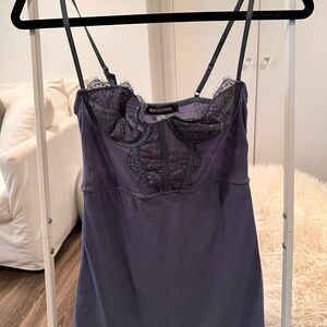 Urban Outfitters Bluish Lavender Lace Chemise